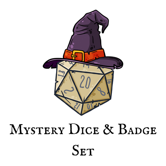 Mystery Dice & Badge Set